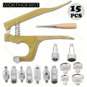 TEMU 다기능 휴대용 스냅 설치 플라이어, 가볍고 튼튼함, 교체 가능한 몰드 헤드 포함, 가정용 재봉 스냅 수리 액세서리.