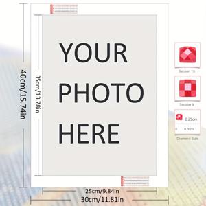 TEMU 맞춤 페인팅 키트 - DIY 개인 사진 아트 세트, 완벽한 웨딩 또는 홈 벽 장식 선물, 프레임리스, 원형, 아크릴 소재, 커플 및 애완동물 애호가에게 이상적, 웨딩 장식, X, 페인팅 캔버, DIY 공예 키트, 페인팅 세트|보석십자수