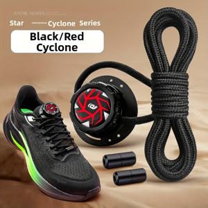 TEMU 퀵 핏 다이얼 묶을 필요 없는 레이스업 시스템 - 업그레이드 & 미리 조립 (블랙/화이트, 회전 노브가 있는 Unisshoes, 묶을 필요 없는 클로저, 스니커즈, 부츠, 운동화용 경량 & 튼튼한 구조 - 스포츠, 헬스, 일상 활동에 적합 - 간편한 설치|축구화