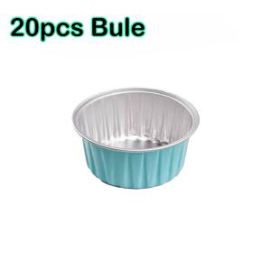 TEMU 20개 세트 고내열 논스틱 베이킹 몰드 - 쌓기 가능한 원형 케이크 팬, 쉬운 탈형, 최대 450°F (인덕션 호환), 내구성 있는 호일 컵케이크 & 미니 로프 몰드, 가정 및 상업용 주방, 웨딩 파티 베이킹
