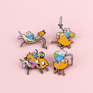 TEMU 4개 세트 귀여운 캐릭터 에나멜 핀 배지 백팩 옷핀 브로치 액세서리 선물, 의상용 브로치,백팩 장식 핀,만화 브로치,에나멜 라펠 핀,귀여운 만화 디자인,카와이 스타일 핀,고품질 메탈 배지