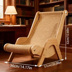 TEMU 고양이를 위한 특별 디자인, 새끼 고양이 액세서리, 고양이 라운지 체어, 대형 고양이 침대와 스크래칭 패드, 실내용 고양이 라운지 체어, 내구성 있는 스크래칭 패드와 편안한 고양이 가구, 스크래칭 패드가 있는 고양이 해먹, 편안한 펫 체어