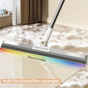 TEMU 다기능 양면 매직 빗자루 | 건습 겸용, 2-in-1 스크래치, 브러쉬 | 회전식 스크레이퍼 헤드 | 기름, 머리카락, 물 얼룩 제거 | 욕실, 주방, 사무실 바닥 청소, 창문 청소, 크리스마스 집 청소 필수품 | M