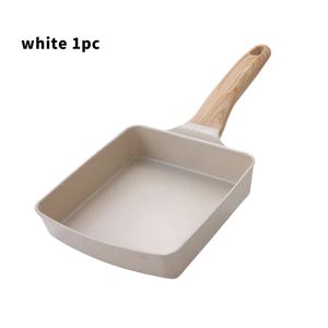 TEMU 접착 방지 일본식 오믈렛 팬 (나무 손잡이) - 계란, 팬케이크 등을 위한 직사각형 프라이팬 - 균일한 열 분산을 위한 내구성 있는 알루미늄 합금 조리 기구, 아침 또는 저녁에 적합, 아침 요리 팬 | 모던 주방용품 | Dura