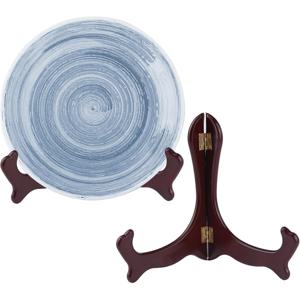 TEMU 2개 세트 나무 7인치 레드 접이식 디스플레이 스탠드 - 헤비듀티 A형 플레이트 & 사진 이젤 홀더, 다목적 테이블탑 장식 (결혼식, 파티, 책/사진/달력 전시용) - 조립 불필요