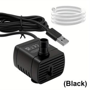TEMU 1.5M 호스가 장착된 어항용 워터 펌프. 어항, 연못, 수경 재배 시스템 및 분수에 적합합니다. 견고한 디자인을 갖추고 배터리 없이 작동하며, 세련된 원통형 모양으로 연못을 공기 주입할 수 있습니다.