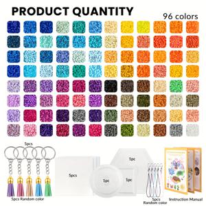 TEMU 주황색, 파란색, 보라색, 갈색의 4개의 상자 세트. 공예 도구와 라이트 보드가 함께 제공되어 펜던트, 액세서리 및 작은 미술 공예품 제작에 적합하며 창의력을 발휘할 수 있습니다.