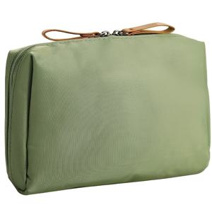 TEMU 그린 나일론 수납 가방 - 지퍼가 달린 휴대용 여행용 메이크업 파우치, 데일리 사용 및 휴대에 적합, 범용 휴대용 뷰티 필수품 수납 가방, 열쇠, 헤드폰, 동전, 립스틱 등에 적합, 손세탁 또는 드라이 크리닝