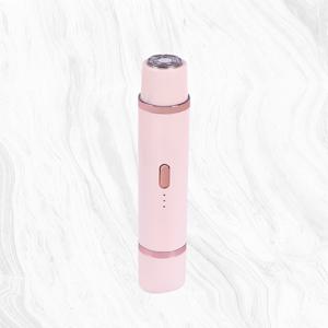 TEMU 휴대용 여성 비키니 트리머, 여성용 듀얼 헤드 헤어 트리머, 비키니 및 수염 트리밍을 위한 Type-C 충전 , 여성 비키니, 겨드랑이 털, 다리 털 및 얼굴 면도에 적합, 여성에게 완벽한 선물.