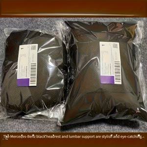 TEMU 2개 세트, 오리지널 디자인 콤비네이션 넥 베개, 허리 지지대, 럭셔리 버전 시트 독점 라이트 럭셔리 C급, E급, GLC, GLE GLS 차량 시트 쿠션, (넥 베개 1개 + 허리 지지대 1개), 허리쿠션, 자동차용품, 차량 악세사리, 목쿠션, 자동차 허리쿠션, 차량용품