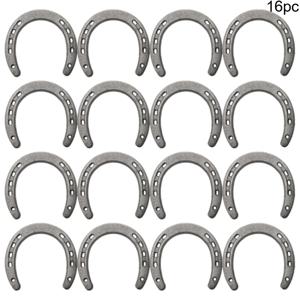 TEMU 16개 주철 말발굽 벽 장식 - 내구성이 뛰어난 빈티지 서부 스타일 벽걸이 장식, 실내/실외 사용 가능, 재사용 가능한 러스틱 홈 데코, 화려한 스크롤워크, , 결혼식, 생일 파티 선물, 장식, 실내외 장식에 적합