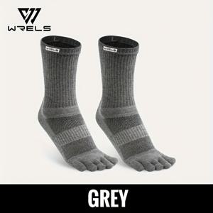 TEMU WRELS 스포츠 롱 튜브 5중 발목 양말 1켤레, 충격 흡수 내구성 편안한 통기성 러닝 양말, 야외 러닝, 마라톤 하이킹 사이클링 스키용, 올 시즌 단색, 세탁기 사용 가능, 손세탁 가능, 스포츠 양말 | 충격 흡수