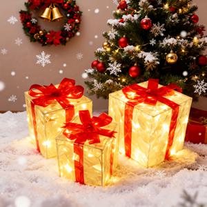 TEMU 크리스마스 조명 선물 상자 7.6