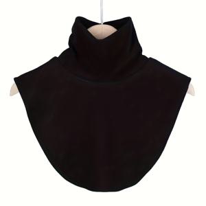 TEMU 여성용 탈착식 칼라 하이넥, 폴리에스터 보온 언더웨어 터틀넥 액세서리, 스타일리시하고 다용도 일상용. 손세탁 또는 세탁기 사용 가능|남자셔츠