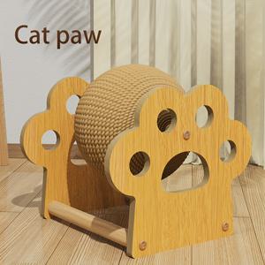 TEMU 내구성 강한 시살 고양이 스크래치 볼 & 스크래처 장난감 - 고양이 모양 아치 디자인의 헤비듀티 시살 로프 볼, 마모 방지 발 갈이 보드, 실내외 놀이용, 모든 고양이 품종 및 크기(새끼 고양이 & 성묘)와 호환