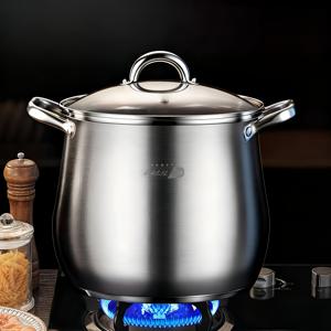 TEMU 뚜껑 포함 대용량 304 스테인리스 스틸 스톡팟 - 튼튼한 구조, 슬로우 쿠키어, 수프, 스톡, 파스타, 밥, 요리용 스톡팟, 수프 만들기, 현대적인 주방용품을 위한 균일한 열 분산|밥솥