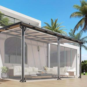 TEMU 두꺼운 PVC 투명 방수 타프 - UV 보호 및 패널이 있는 찢김 방지 바람 커버, 온실, 자동차, 발코니, 테라스에 적합 - 식물, 차량 및 건물에 강력한 비 보호 (설치 용이)