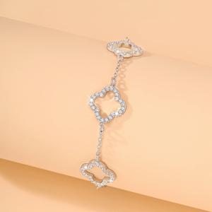 TEMU 1개 ACNODE 여성 & 커플용 라인스톤 장식 팔찌 - 우아한 반짝임으로 일상, 데이트, 페스티벌에 어울리는 연중 선물 (발렌타인데이/크리스마스/휴일) - 연중 액세서리, 호환 가능