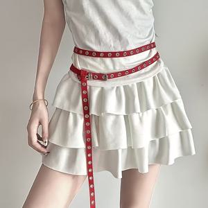 TEMU 싱글 코리안 스타일 인스 벨트 얇은 스트랩 신상 핫 템퍼먼트 더블 루프 매듭 드레스 액세서리 여성용