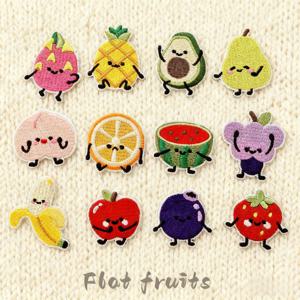 TEMU 12개 귀여운 과일 & 채소 아이언온/바느질 없이 붙이는 패치 - DIY 패브릭 어플리케, 체리, , 딸기, 토마토, 바나나, 키위, 파인애플, 블루베리, 파파야 & 수박 패치, 옷에 붙이기