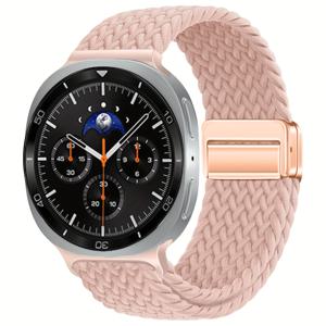 TEMU CHINBER 삼성 8/8 클래식 호환 밴드 - ic 브레이디드 손목 스트랩 with 매그 링크 버클, 퀵스왑 호환 탄력성 나일론 스포츠 워치 밴드 ( 8 40mm/44mm/8 클래식 46mm 호환, 남성 & 여성용)|손목시계