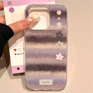 TEMU 아이폰 17 Pro Max, 17 Pro, 16 Pro Max 및 이전 모델용 귀여운 보라색 별 패턴 휴대폰 케이스. 매력적이고 부드러운 보호 백 커버로, 스타일리시한 선물로 완벽합니다. 휴대폰 케이스, 폰 커버, 아이폰케이스, 폰케이스, 휴대폰케이스, 핸드폰케이스, 폰케이스, 케이스 핸드폰