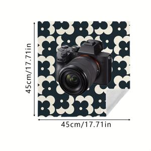 TEMU 1개 매직 랩 패브릭 - 블랙 & 화이트 기하학적 고양이 패턴 세탁 가능 다목적 스티커 테이프 같은 천, 고양이 침대, 여행 정리함, 기기 및 펫 그루밍용 - 내구성 있는 접착 랩 (재봉 없이 사용 가능)