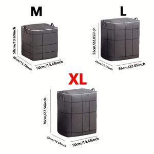 TEMU 대용량 접이식 옷장 수납 가방 (더블 지퍼 & 손잡이) - 옷, 침구, 침대 밑 수납, 이사용으로 적합한 튼튼한 패브릭 정리함 - 공간 절약형 직사각형 디자인 (가정, 여행, 기숙사) - 내구성 좋은 이사 & 여행 수납 솔루션, 옷 수납장, 플라스틱 서랍장, 폴딩박스, 옷정리함, 이사박스, 리빙박스