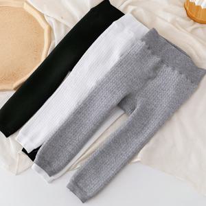 TEMU 3팩 여아용 두꺼운 기모 안감 타이츠 - 따뜻한 겨울 레깅스, 탄성 있는 커프스, 단색 올 시즌 편안함, 캐주얼 및 포멀 의상용 부드러운 니트 원단, 여아용 타이츠, 포멀 웨어, 포근한 의류, 튼튼한 구조, 따뜻한 레깅스, 아동용