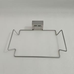 TEMU 1개 헤비듀티 금속 쓰레기봉투 홀더 - 캐비닛/문 설치, 공간 절약형 원형 보관함, 주방, 욕실, 차고용 튼튼한 후크 - 쉬운 설치, 내구성 있는 가방 정리함, 문/벽 호환 (도구 불필요)