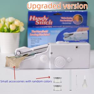 TEMU 프리 암과 자동 실꿰기 장치가 있는 업그레이드된 휴대용 재봉틀 - 원 버튼으로 작동하는 빠른 재봉 도구로, 원단, 의류, 산업용 및 홈 데코에 적합 - 초보자와 전문가 모두에게 이상적인 선택