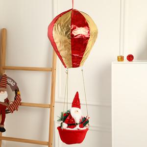 TEMU 작은 크리스마스 산타 열기구 장식 걸이 장식품, 펜던트, 홈 데코, 홈 장식, 축제 장식, 시즌별 홈 데코