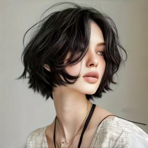 TEMU 숏 헤어 150% 밀도 브라질리안 밥 가발 - 13*4 HD 레이스 프론트 탑 리얼 휴먼 헤어 브라질리안 레미 헤어, 웨딩, 파티, 데일리 스타일링에 적합, 재사용 가능한 멀티펑셔널 가발, 모든 분위기에 어울리는 숏 가발, 숏 라이트 브라운, 파티 헤어스타일,다용도 헤어피스