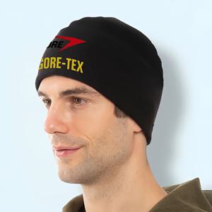 TEMU GORE-TEX 비니 모자 방풍 보온 스키 & 스노보드 캡 - 아이코닉 로고 디자인, 남녀공용 겨울 자전거, 하이킹, 라이딩용 머리 보호 장비 - 추운 날씨 장비, 손세탁 가능 (블랙/옐로우 브랜딩)