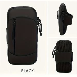 TEMU 남녀공용 러닝 휴대폰 케이스, 슬림한 손목 가방 및 크로스바디 디자인으로 아웃도어 피트니스에 적합하며, 운동 중 휴대폰을 보관하기 위한 암 파우치가 함께 제공됩니다.