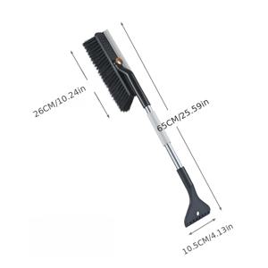 TEMU 3-In-1 겨울 눈 브러시, 삽, 및 아이스 스크레이퍼 - 차량, SUV, 트럭, , 보트, RV, ATV용 고강도 다기능 분리형 제설 도구 - 차가운 날씨에서 제빙, 제화, 스크래핑에 이상적