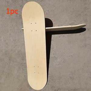 TEMU 1개 고급 메이플 스케이트보드 베이스 플레이트 | 31인치 x 8인치, 야외 활동, 창의적인 예술 스타일, 천연 나무결, 창의적인 예술가 및 야외 애호가에게 이상적, 할로윈 및 크리스마스 선물로 완벽