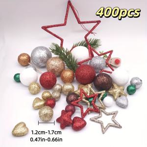 TEMU 400개 폼 볼 - 반짝이는 글리터 크리스마스 꽃병 채우기, 전기 불필요, 내구성 좋은 플라스틱 장식, 공예, 홈 데코, 파티 장식, 장식품