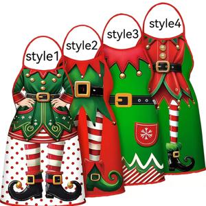 TEMU 크리스마스 앞치마 세트, 4가지 스타일, 20.5x28.35인치, 요정으로 변장한 장식 앞치마, 남녀 주방 요리사에게 적합, 결혼식, 크리스마스 또는 추수감사절 파티 선물, 크리스마스 주방 장식, 가족 앞치마 세트