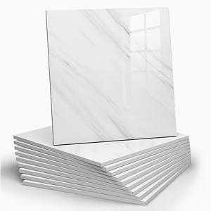 TEMU 10개입 자체 접착 대리석 효과 3D 대리석 패널 벽지 타일 - 벗겨 붙이는 방수 비닐 플랭크, 화이트/그레이/골든 대리석 텍스처, 3mm 두께 커버링 패널, 욕실, 벽 및 바닥용, 쉬운 설치 (접착제 불필요)