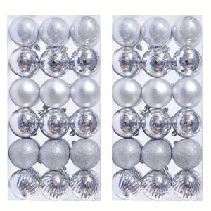 TEMU 72개 세트, 2개의 상자에 담긴 깨지지 않는 장식용 볼. 6가지 고급스러운 구형 디자인으로, 할로윈, 크리스마스, 실내 및 실외 행사, 파티 및 생일과 같은 다양한 행사에 적합합니다.