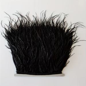 TEMU 78.74인치 블랙 타조 깃털 태슬 - 라틴댄스 드레스, 웨딩드레스, 모자 액세서리, 핸드백 액세서리용 코스튬 재봉 DIY 장식 소재