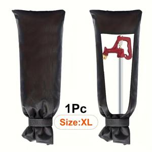 TEMU PMMJ 야외 커버 - 정원 호스 및 소화전 호환, 내구성 PVC 동결 방지, 안전 스트랩 포함, 겨울용 야외 수도관, 잔디, 마당 및 날씨 내구성