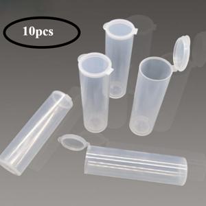 TEMU 10개 PP 재질 원통형 보관 상자 - 반투명, 쌓을 수 있음, 내구성 좋은 플라스틱 정리함 (코인 수집, 약물, 공예, 가정 정리용), 공예 보관, 투명 디자인