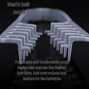 TEMU 부드러운 질감의 헤어 콤 - 튼튼한 그립, 뿌리 볼륨, 매끄러운 블렌딩, 모든 헤어스타일에 적합한 섬세한 톱니 디자인, 미끄럼 방지 고정, 앞머리 등 일상 스타일링에 이상적인 선택