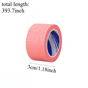 TEMU 크리스마스 핑크 패턴 마스킹 테이프 - 흔적 없음, 접착제 잔여물 없음, 미술 그림 덮기, 축제 휴일 장식에 적합, 이상적인 크리스마스 선물, 공예 용품, 미술 용품, 내구성 좋은 접착 테이프, 고품질 접착 테이프