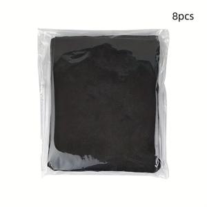 TEMU 8팩 블랙 세탁 색상 강화 시트 - 옷을 위한 즉각적인 염색 부스터, 어두운 색상 에이전트, 화학물질 없는 안전한 종이 염색 태블릿, 셔츠, 재킷, 청바지, 섬세한 직물용 (사용 전/후)