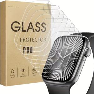 TEMU 애플워치 시리즈 1-42/46mm용 8pcs TPU 스크린 보호 필름, 고화질 스크래치 방지 풀 커버리지 필름, 방습, 스마트워치 액세서리, 애플워치 시리즈 11-42/46mm, 8pcs, 시리즈 4/5/6/SE -40mm/44mm, 애플워치 시리즈 7/8/9 -41mm/45mm, 애플워치 울트라 1/2/3 -49mm 호환