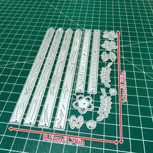 TEMU 1개 헤비 듀티 메탈 커팅 다이, 스크랩북, 카드 제작, 공예용 - 플로럴 패턴, 하트, 별, 글자 - 스크랩북, 종이 공예용 - 다이컷 머신, 종이 커터와 호환 - 초보자 및 전문가에게 적합