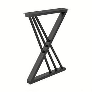 TEMU 튼튼한 X자형 받침대가 있는 튼튼한 메탈 테이블 다리 - 튼튼한 구조, 조립 불필요, 책상, 아일랜드, 화장대, 컴퓨터 책상, 바에 적합 - 대부분의 테이블 상판과 호환 - 가정 및 상업용으로 이상적, 다용도 가구|컴퓨터책상